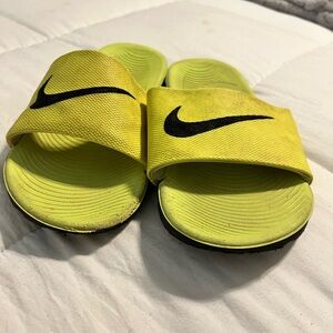 Nike Kids Yellow Slide Sandals size 5y